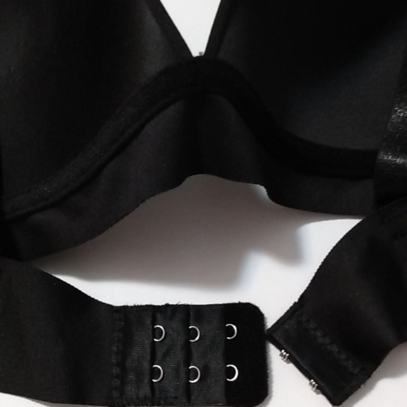 121 CATHERINE MALANDRINO BLACK FULL-FIGURE PLUNGE V-NECK PUSH-UP BRA 38-C NWOT - Picture 6 of 8